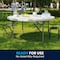 Flash Furniture Round Wh 60Rnd Plastic Fold Table, 59.75" W, 59.75" L, 28.75" H, Plastic Top, White DAD-YCZ-152R-GW-GG - alternate 7